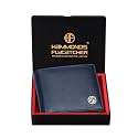 HAMMONDS FLYCATCHER RFID Protected Bi-Fold Wallet for Men Leather Original, Mens Wallet, Leather Wallets for Men, Classic Purse with 4 Card Slots, Coin Pocket, Mens Gift - Blue