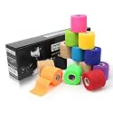Hampton Adams | As Seen on Shark Tank | Self Adhesive Bandage Wrap (14-Pack) | 15ft | Pet Safe | Breathable Athletic Elastic Cohesive Bandage for Sports Injury Ankle Knee Wrist sprains (Rainbow Mix)