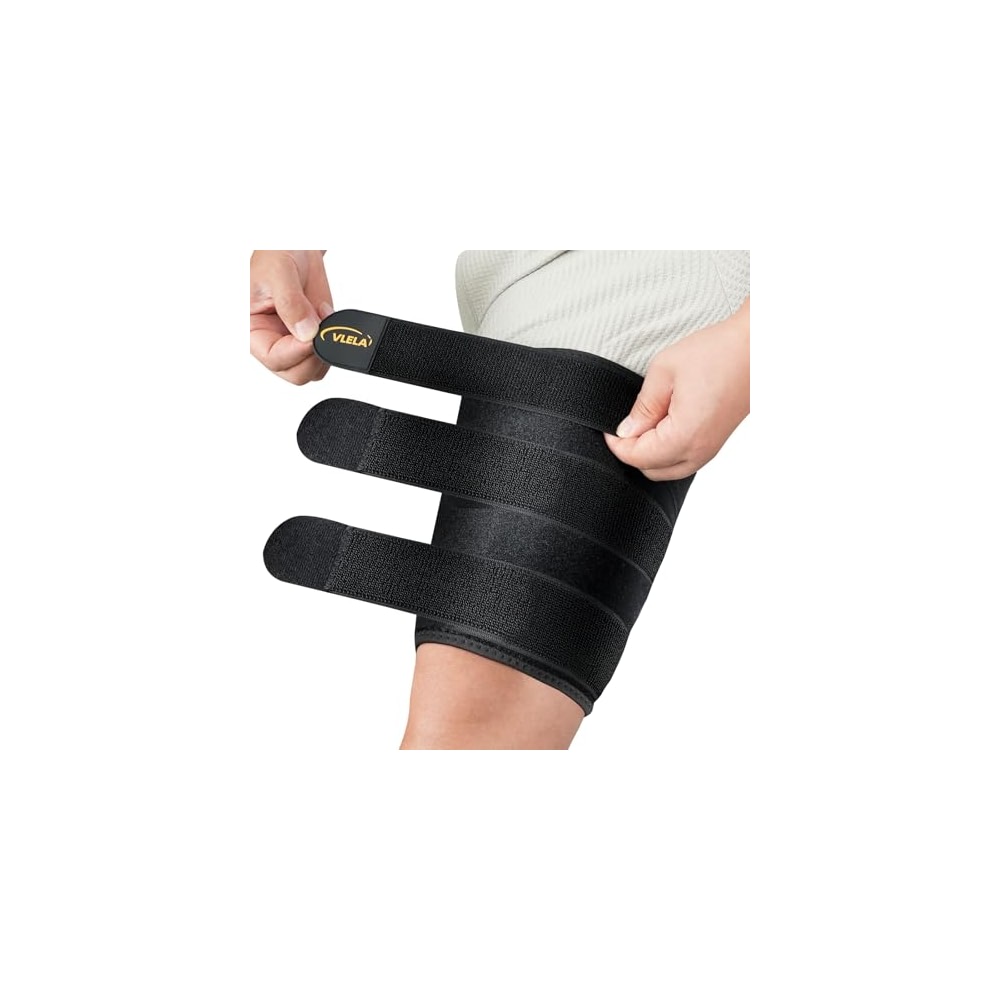 Hamstring Compression Sleeve with 3 Adjustable Straps,Thigh Compression ...