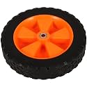 7 Inch Rubber Replacement Mower Wheel with 8mm Bore for Lawn Care