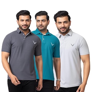 HANABY Mens Summer Polo Solid Half Sleeves