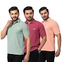 HANABY Men39s Summer Polo Solid Half Sleeves