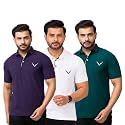 HANABY Men39s Summer Polo Solid Half Sleeves
