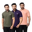 HANABY Men39s Summer Polo Solid Half Sleeves