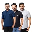 HANABY Men39s Summer Polo Solid Half Sleeves