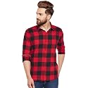 Hancock Buffalo Checked Pure Cotton Slim Fit