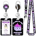 Hancynir Dumpster on Fire Lanyards for Id Badges with Retractable Reel Clip