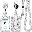 Hancynir Owl Lanyards for Id Badges, Badge Holder Retractable Reel Clip