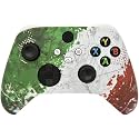 Hand Airbrushed Fade Custom Controller Compatible with Series X/S &amp; One (Series X/S Italian Flag/White)