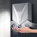 Hand Dryer, 1200W Automatic Induction Wall Mounted Electric Hand Dryer for Commercial Use, Low Energy Hands Drying Device, Silver Finish