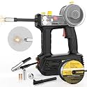 Hand Held MIG Welder Machine 110V, HIZONE 100A Flux Core Portable Welding Machine, Handheld Gasless Inverter Wire Feed Welding Equipment