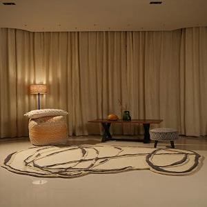 Hand Made Tufted Carpet Premium Wool Abstract