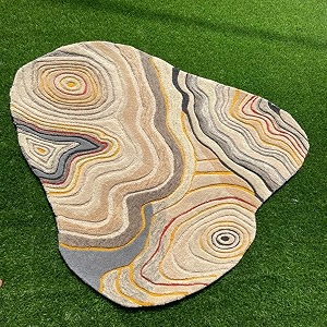 Hand Made Tufted Carpet Premium Wool Abstract