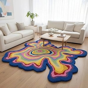 Hand Made Tufted Carpet Premium Wool Abstract