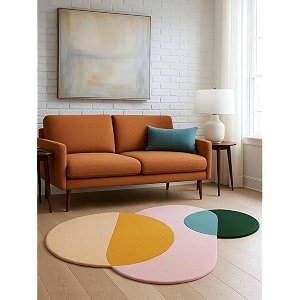 Hand Made Tufted Carpet Premium Wool Abstract