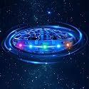Hand Operated Flying Toy Drone for Kids, 360° Hands Free Motion Sensors Mini Drone with Cool LED Lights, Easy Indoor Small UFO Toy Flying Ball Drone for 6 7 8 9 10+ Year Old Boys and Girls (Blue)