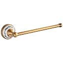 Hand Towel Bar for Bathroom Antique Bronze Brass, Rustproof Wall Mounted Towel Rack Hanger Bathroom Hardware Accessories Towel Holder,Porcelain Design