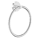 Hand Towel Holder Screw-in Mirror Silver Towel Ring for Bathroom Wall Stainless Steel Towel Hanger Round Towel Racks for Bathroom Decor and Accessories