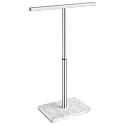Hand Towel Holder Stand, T-Shape Adjustable 9.06"-17.68", Brushed Nickel