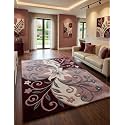 Hand Tufted Premium Wool Floral Vine Design