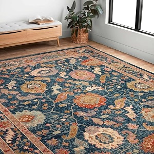 Hand-Tufted Wool Carpet for Living Room 6x9