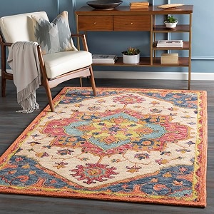 Hand-Tufted Wool Carpet for Living Room 8x10