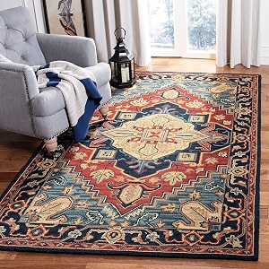 Hand-Tufted Wool Carpet for Living Room 5x8