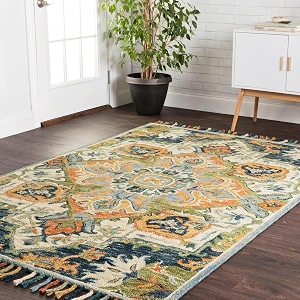 Hand-Tufted Wool Large Carpet for Living Room