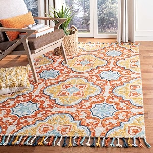Hand-Tufted Wool Large Carpet for Living Room