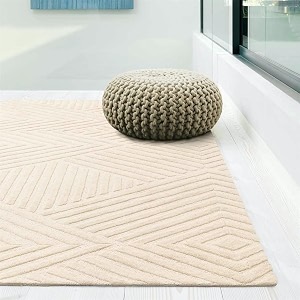 Hand-Tufted Woolen Carpet for Living Room 5x7