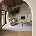 Hand-Tufted Woolen Carpet for Living Room 6x9