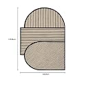 Hand-Tufted Woolen Carpet for Living Room 5x7