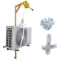 Hand Winch + Bracket, Air Conditioning Installation Tool, Easy and Labor-Saving YIJIAN (Color : 150kg Shelf+Self-Lock Winch 10m)