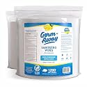BZK Hand Sanitizing Wipes Refill Rolls, 1200 Count (Pack of 2), 2400 Wipes – Hand Sanitizer Wipes with Aloe Vera for Commercial Dispensers, Gyms, Fitness Centers &amp; Facilities, Lemon Scent