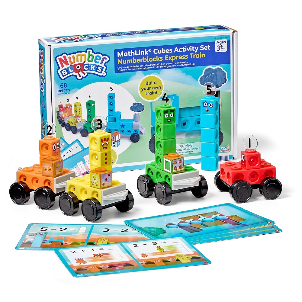 hand2mind Numberblocks Express Train MathLink Cubes Activity Set ...