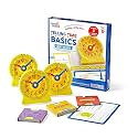 hand2mind Telling Time Basics Center Kit, Analog Classroom Clock
