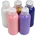 HANDA 13.4/9.05 inch DIY Painting Fluid Bear Teddy Bear Painting Kit Set Creative Home Decorations Handmade Doll Figurine Toys Gift for Birthday Valentines (5 Colors Paints, 9.05 inch)
