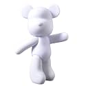HANDA DIY Painting Fluid Bear Teddy Bear Violent Bear Gloomy Painting Kit Set Creative Home Decorations Handmade Doll Figurine Toys Gift for Birthday Valentines (9.05 inch, Blank Mold)