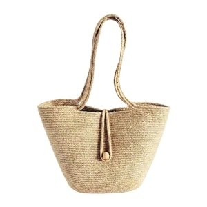 handbag for women  handmade natural cane amp dry grass tote bag  stylish shoulder bag for women  ladies purse for office travel amp daily use  traditional indian hand bag  gift for women