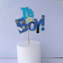 Handcrafted IT'S A BOY Cake Topper