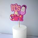 Handcrafted IT'S A GIRL Cake Topper