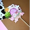 Handcrafted 3D Custom Farm Girl Cake Topper