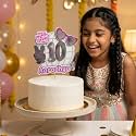 Handcrafted Adventure World Cake Topper – Custom Name &amp; Age Birthday Decoration