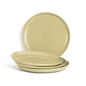 bodhi house porcelain quarter plates set 4 pieces olive green