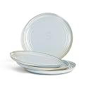 Bodhi House Porcelain Quarter Plates Set, 4 Pieces, Arctic Blue