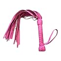 Handcrafted Gentle Horse Whip - 19.7 and 27.6 Inches Genuine Leather Ridint Tools - Thick Equestrian Training and Riding Essential