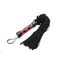Handcrafted Gentle Horse Whip - 19.7 and 27.6 Inches Genuine Leather Ridint Tools - Thick Equestrian Training and Riding Essential