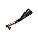 Handcrafted Gentle Horse Whip - 19.7 and 27.6 Inches Genuine Leather Ridint Tools - Thick Equestrian Training and Riding Essential