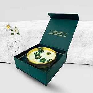 Handcrafted Hammered Urli Scented Candle Pure