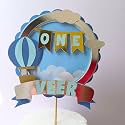 Handcrafted Hot Air Ballon Cake Topper